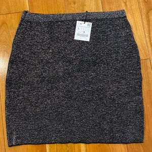 NWT Zara Knit shimmer skirt, L